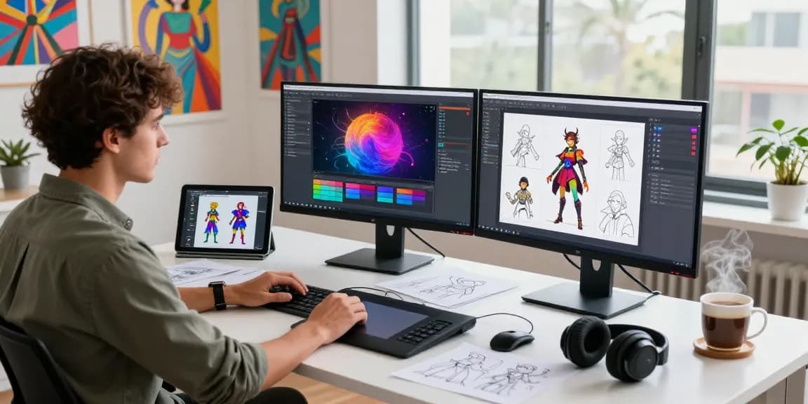 Engaging Workspace Focused on nsfw ai Development with Creative Elements