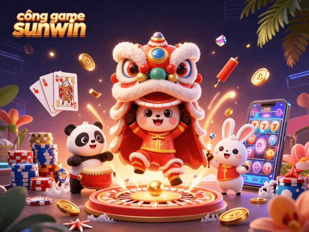 Engage with the thrilling cổng game sunwin featuring vibrant casino elements and exciting characters.