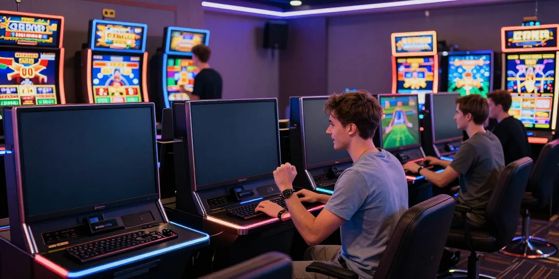 Exciting scene at GEM88 showcasing players engaging in online gaming, celebrating wins amid vibrant visuals.
