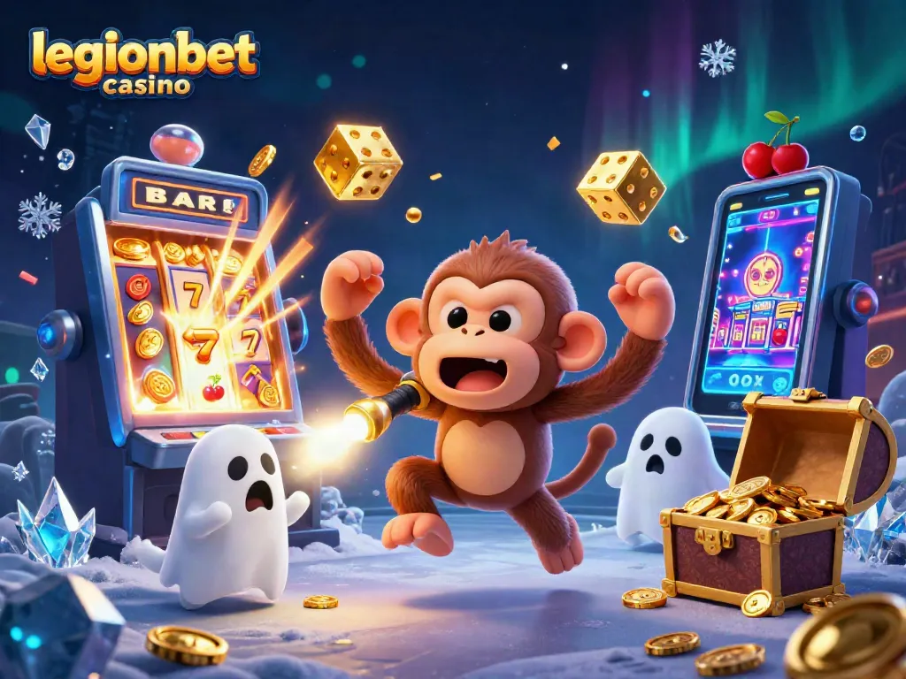 Experience the thrilling excitement of legionbet casino with a lively 3D illustration of chart-topping games.