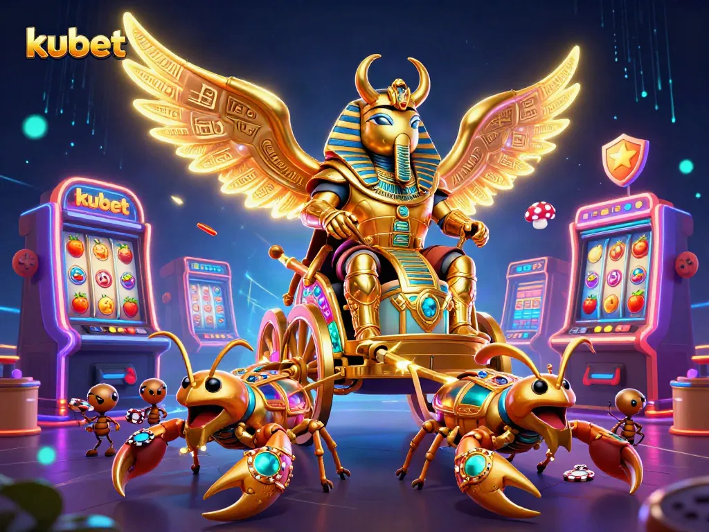 Kubet harnesses thrilling slot gameplay, featuring colossal characters delivering excitement as players win big.