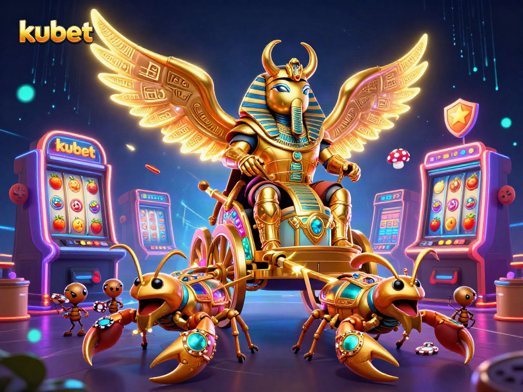 Kubet harnesses thrilling slot gameplay, featuring colossal characters delivering excitement as players win big.