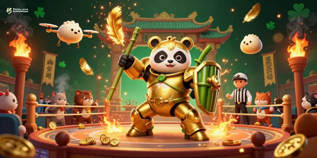 Engage in thrilling gameplay at Daftar sumseltoto with a lively casino scene featuring unique 3D characters.